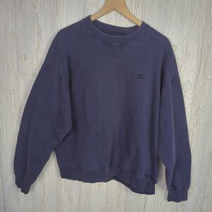 Vintage 90s Starter ProBO Mens Large Pullover Sweatshirt Navy Blue Heavyweight